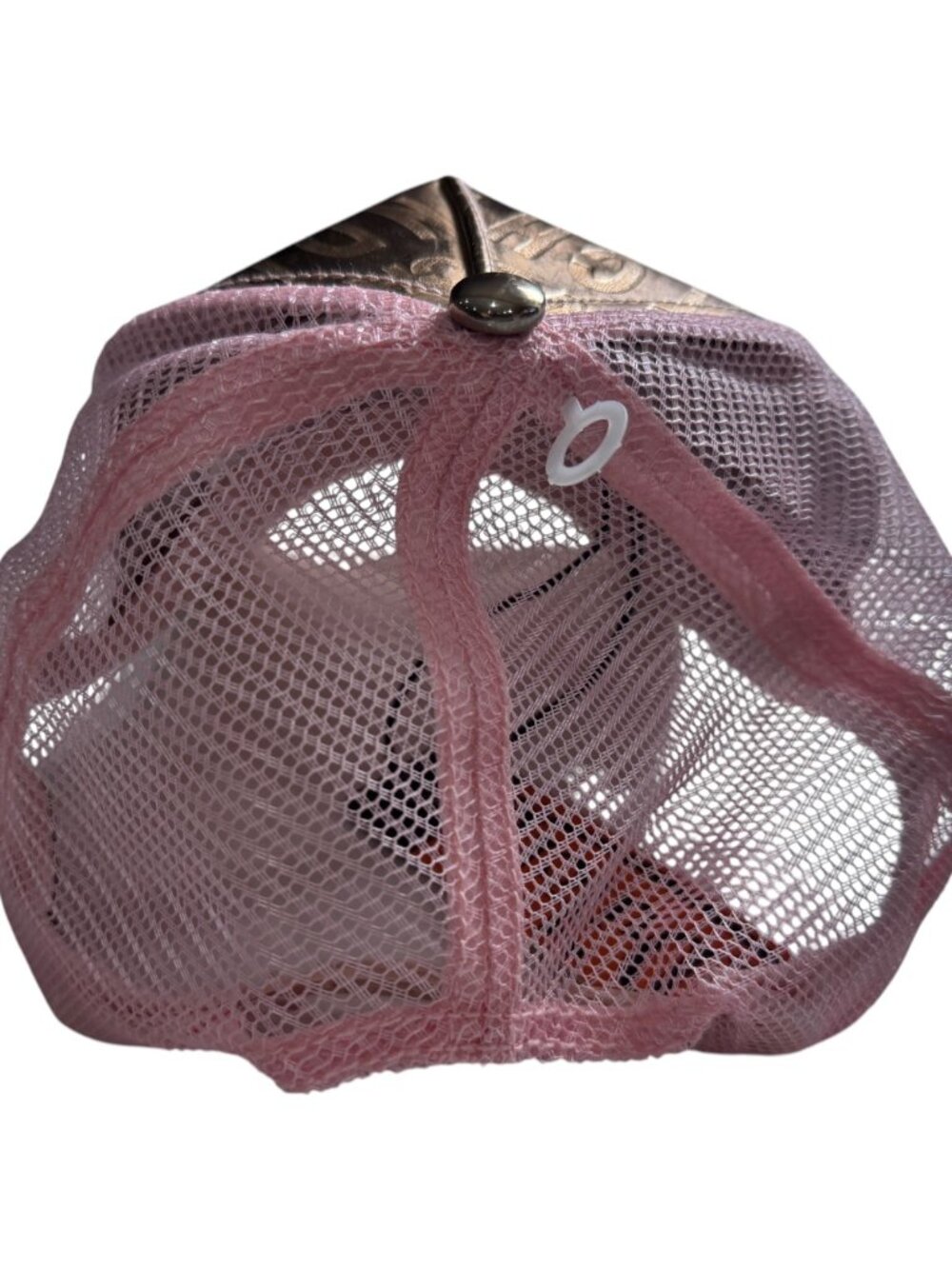 💗 NWT Von Dutch Pink Metallic Reflective Trucker Hat | Y2K McBling - Adjustable - Picture 4 of 7